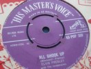 ELVIS PRESLEY All Shook Up HMV - Replaceable Centre