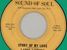 LARRY SANDERS Story of My Love 45rpm Sound of Soul '60s