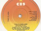 THE CLASH RARE IRISH THIS IS ENGLAND WITH PIC SLEEVE