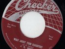 CHECKER blues 45 J.B. LENOIR - What About Your Daughter