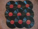 9 Enrico Caruso Victrola 78 RPM Records