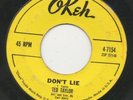 Ted TAYLOR don't lie 45 killer MOD R&B dancer NORTHERN 