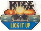 kiss lick it up shaped picture disc