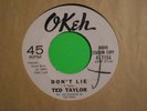 TED TAYLOR : Don't Lie / Pretending Love (Okeh 7154) So