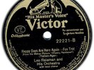 LEO REISMAN Classic 1929 Dance-band 78 Happy Days Are H
