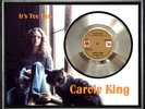 CAROLE KING - IT'S TOO LATE - FRAMED 'SILVER' 45rpm  RECORD