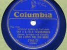 Columbia 2748D TED LEWIS BD Buy American BLUE SHELLAC 