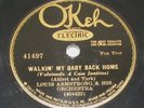 Louis Armstrong & Orchestra on Okeh 78 41497 - I Surren