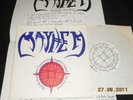 MAYHEM - Bloodrush  big lyric insert  PUNK Vigillante r