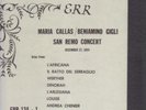 MARIA CALLAS / BENIAMINO GIGLI Live Concert SAN REMO 19