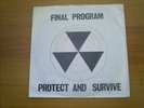 FINAL PROGRAM Protect & survive RARE UK EP 1980 MINIMAL