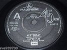 The Beatles - Yesterday UK Parlophone 1976 Demo Record 7