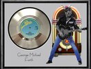 GEORGE MICHAEL - FAITH - FRAMED 'SILVER' 45rpm  RECORD