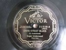 SUGAR UNDERWOOD / DAVIS STREET BLUES / FANTASTIC PIANO SOLO'S / GREAT COPY