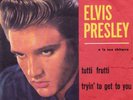 ELVIS PRESLEY RARE SINGLE  ITALY 45N 0512 YEAR 1956 TUTTI FRUTTI DIFF COVER