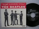 BEATLES 45 SHE LOVES YOU ps SWAN vinyl w/ GEORGE MARTIN credits NO SKIPS Bonus