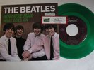 Beatles Green vinyl 45 Nowhere Man & What Goes On with custom sleeve