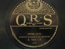 JAZZ: CLARENCE WILLIAMS ORCHESTRA 'SISTER KATE' ON QRS 7044- KING OLIVER RARITY