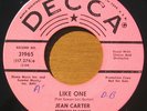 Jean Carter - Like One - Decca 31965 - Northern Soul Promo - Near Mint - Listen