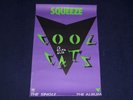 SQUEEZE - COOL FOR CATS - ORIGINAL 1979 PROMO POSTER (PUNK NEW WAVE THE POLICE)
