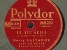 HENRY (henri) SALVADOR 78T LE SCAPHANDRIER leo férré LA VIE GRISE boris vian
