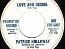 PATRICE HOLLOWAY Love & Desire NORTHERN SOUL PROMO 45 on CAPITOL 5778