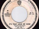 THE INVINCIBLES That Love Of Mine NORTHERN SOUL PROMO 45 on WARNER BROS 5636
