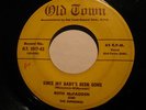1956 RUTH MCFADDEN AND THE SUPREMES 45 Since My Baby OLD TOWN 1017 EXC