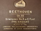 BEETHOVEN Op55 Symp No3 E Flat Eroica London Koussevitzky 6x 12
