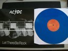 AC/DC - LET THERE BE ROCK BLUE VINYL LP WITH ALTERNATE SLEEVE V. RARE BON SCOTT