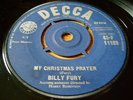BILLY FURY  -MY CHRISTMAS PRAYER -COLLETTE -WONDROUS PLACE-Circa 1960s