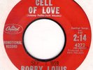 Rockabilly 45 Bobby Louis Cell Of Love Jack Rhodes VG Capitol Records Promo