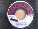 DELROY WILLIAMS THINK TWICE AUGUSTUS PABLO RARE JAPANESE ROCKERS JAH SHAKA 45 ??