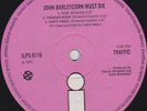 TRAFFIC John Barleycorn Must Die LP PINK ISLAND LABELS Gatefold Sleeve