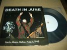 DEATH IN JUNE  live in athens  7'  TEST PRESS