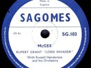 CALYPSO - Lord Invader (Rupert Grant) on c. 1952 Sagomes SG 103 (England)- McGee