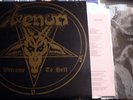 VENOM - WELCOME TO HELL - THRASH DEATH METAL LP + POSTER + LYRICS - NWOBHM 