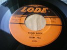 ROCKABILLY 45 TERRY FELL EDDIE COCHRAN on LODE