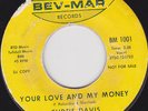 FUNK 45 RPM - CURTIS DAVIS on BEV-MAR  RECORDS (PROMO)