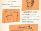 1A JOSEPH SZIGETI /Schubert Fantasia + 4 SZIGETI Encores/COLUMBIA BLUE Label/NM