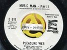 Pleasure Web MUSIC MAN PART I & II Eastbound 617 WLP DJ Promo 45