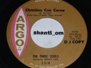 MOD SOUL/Funk 45 THE THREE SOULS Chittlins Con Carne on ARGO Promo LISTEN