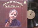 M.S. SUBBULAKSHMI [Carnegie Hall] ORIENTAL RECORDS 2LP: