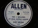 The 5 Willows Rock Little Francis Dear Dearest Darling rare Allen doo-wop 78rpm