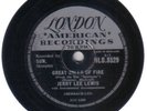 JERRY LEE LEWIS - Great Balls Of Fire / Mean Woman Blues 78 rpm disc