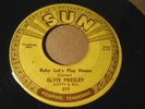 rare rockabilly 45 Elvis Presley on Sun 217   Baby, Let's Play House VG++