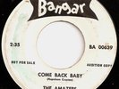 Great Northern Soul 45 AMAZERS Come Back Baby orig lbl DJ copy HEAR IT