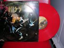 KISS ALIVE 2LP RED VINYL ENGLAND PYE/CASABLANCA LABEL #CALD 5001 VG+ COND.-RARE
