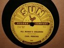 Sun 243 Carl Perkins Boppin' the Blues All Mama's Children Rare Rockabilly 78