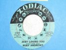 RUBY ANDREWS 45 Just Loving You ZODIAC 1010 northern